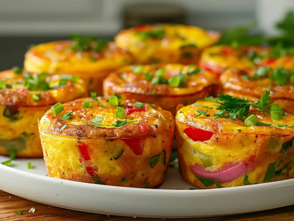 Muffins aux œufs et légumes colorés, idée anti-gaspillage facile au four ou à l’air fryer