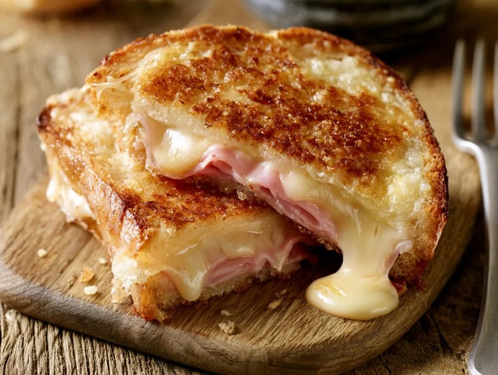 Recette Croque-monsieur croustillant à la poêle — anti-gaspillage | iAssiette