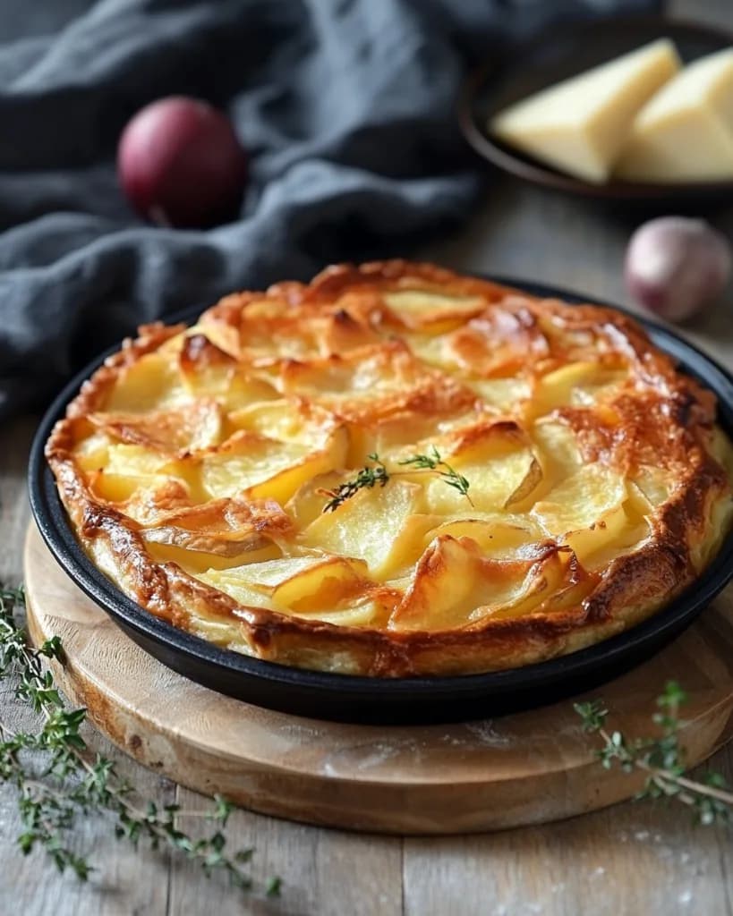 Recette Galette croustillante de pommes de terre au Comté — anti-gaspillage | iAssiette