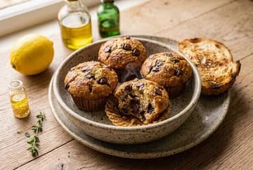 Muffins fondants yaourt et chocolat à l'Air Fryer