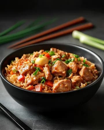 Recette Riz sauté asiatique au poulet et œuf — anti-gaspillage | iAssiette