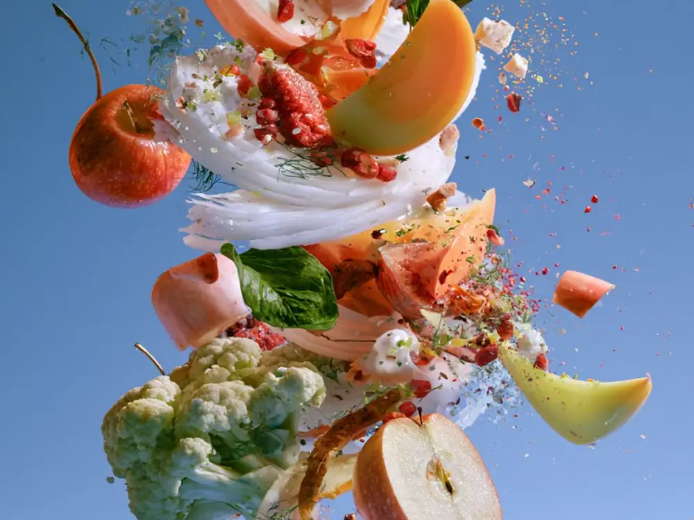 Recettes générées par l’IA Visualisation d’ingrédients transformés en recettes par l’IA, cuisine anti-gaspillage