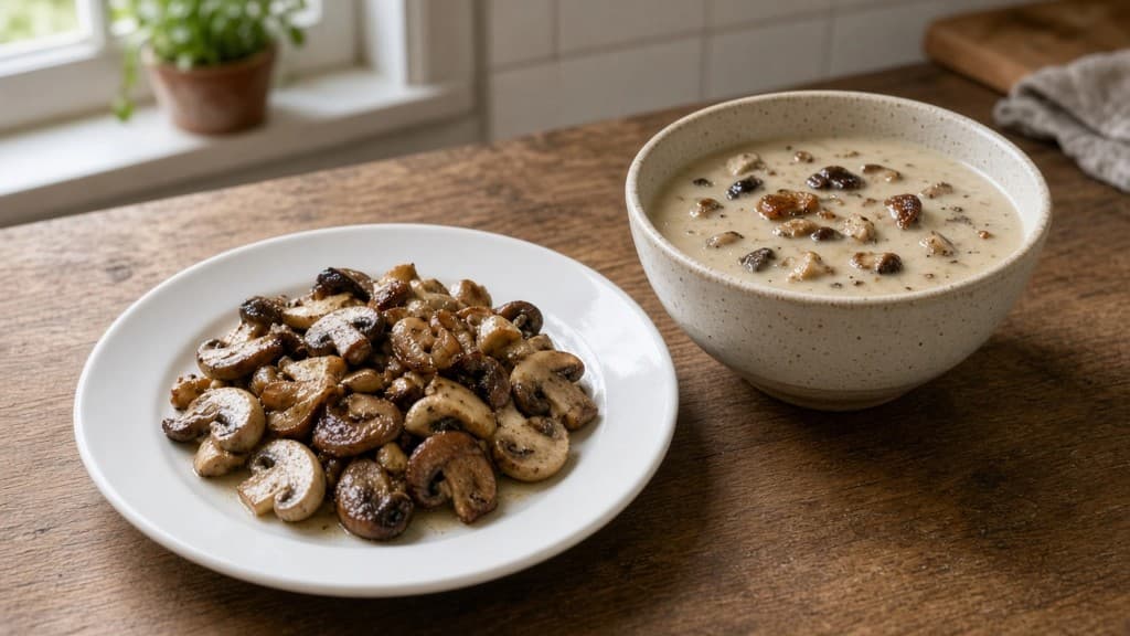 Idées anti-gaspillage avec restes de champignons