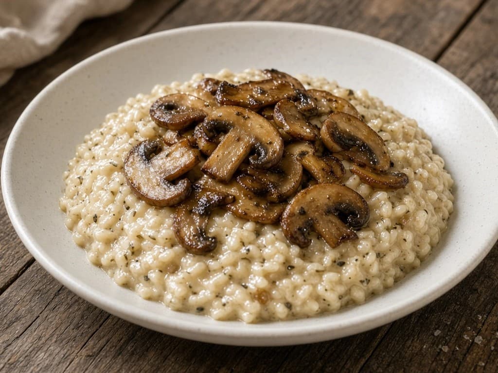 Risotto express aux champignons déjà cuits Risotto express aux champignons déjà cuits