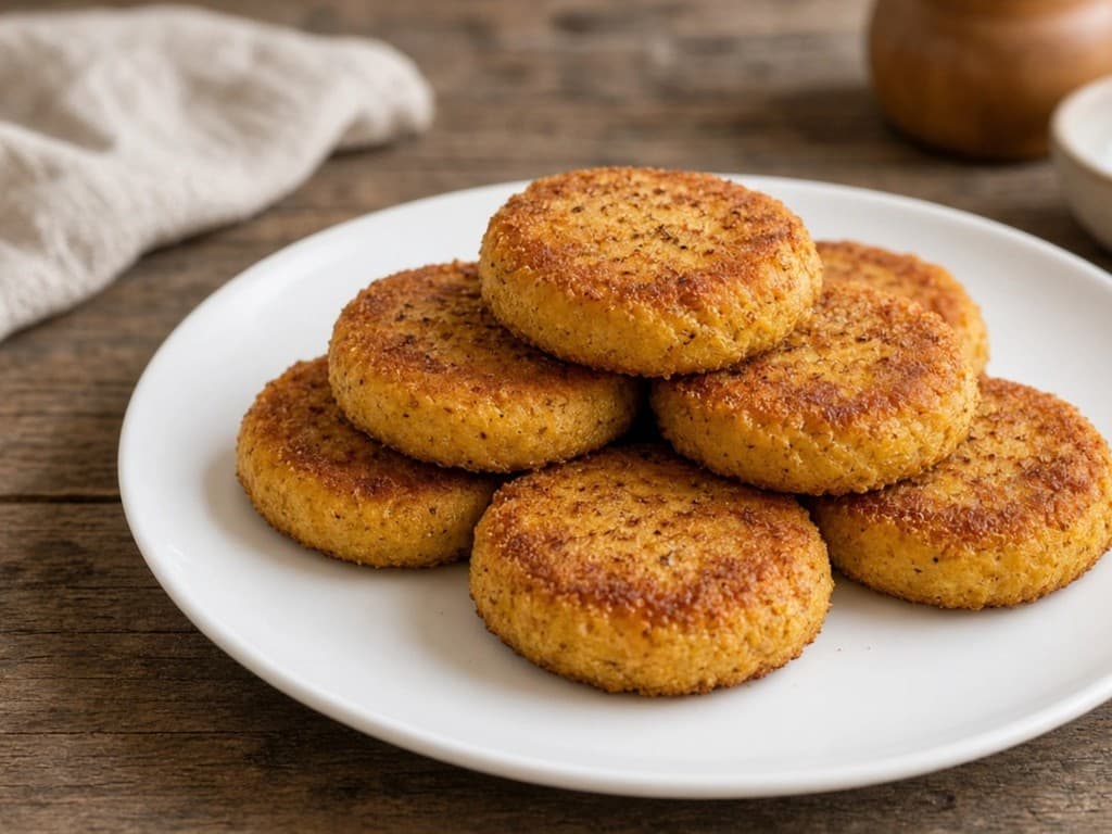 Croquettes de polenta dorées à la poêle Croquettes de polenta dorées à la poêle