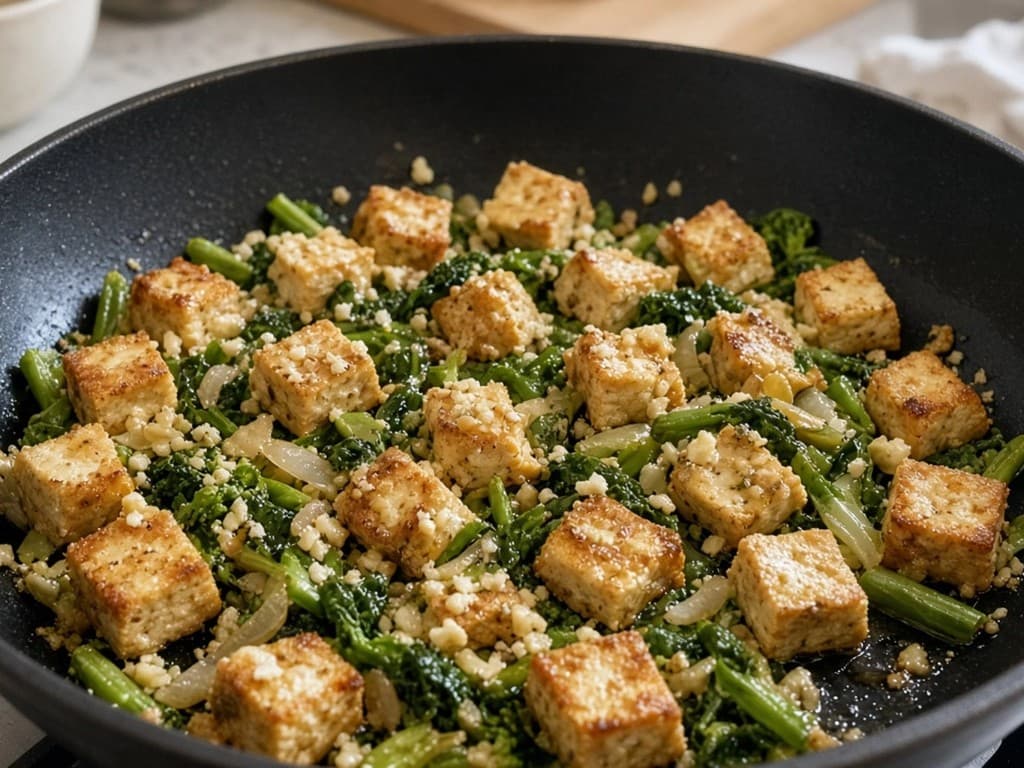 Poêlée de tofu anti-gaspillage Poêlée de tofu anti-gaspillage