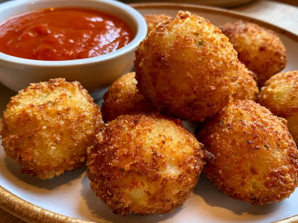 Arancini anti-gaspillage Arancini maison simplifiés dorés et croustillants à base de restes de riz