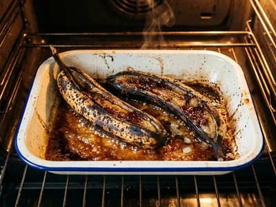 Photo de Bananes rôties au four et jus caramélisé