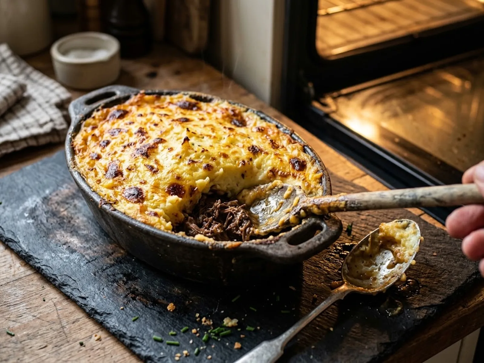 Photo de Hachis parmentier express aux restes de viande