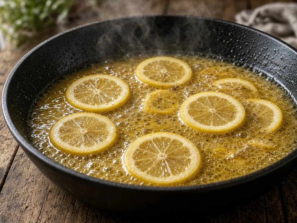 Marinade poêlée au jus de citron et bière
