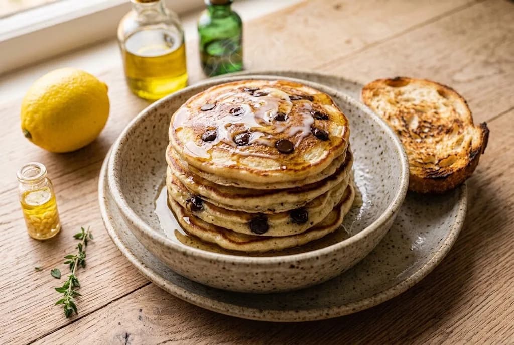 Pancakes express au yaourt et pépites de chocolat à l'Air Fryer