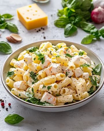 Recette Salade de pâtes fraîcheur au thon et fromage — anti-gaspillage | iAssiette