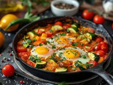 Recette Shakshuka express à la ratatouille et œufs coulants — anti-gaspillage | iAssiette