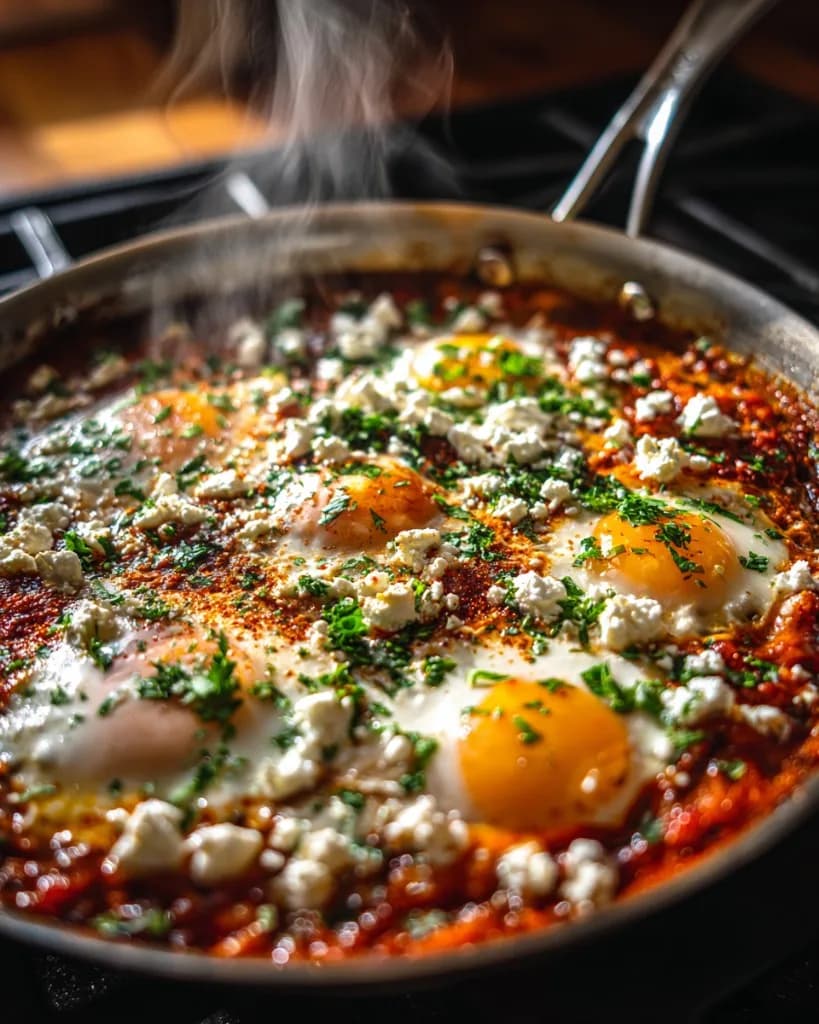 Recette Shakshuka express aux œufs pochés et fromage — anti-gaspillage | iAssiette