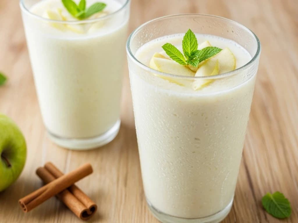 Smoothie crémeux au Yoplait à boire et pomme