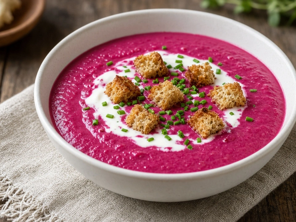 Velouté de restes de betterave anti-gaspillage