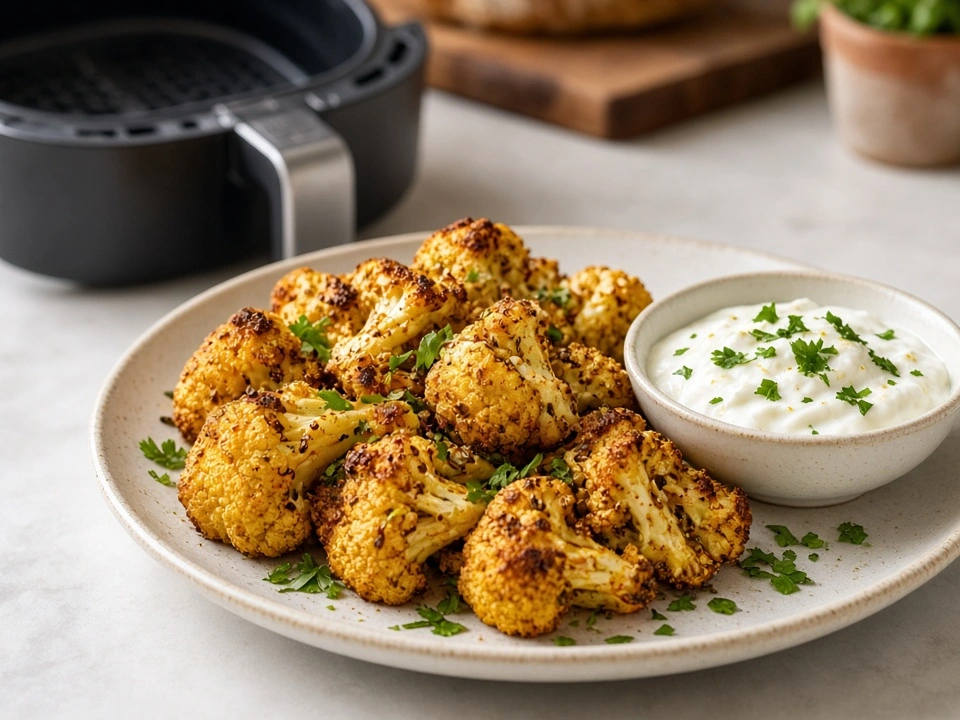 Chou-fleur rôti aux épices à l’air fryer anti-gaspillage Chou-fleur rôti aux épices à l’air fryer anti-gaspillage