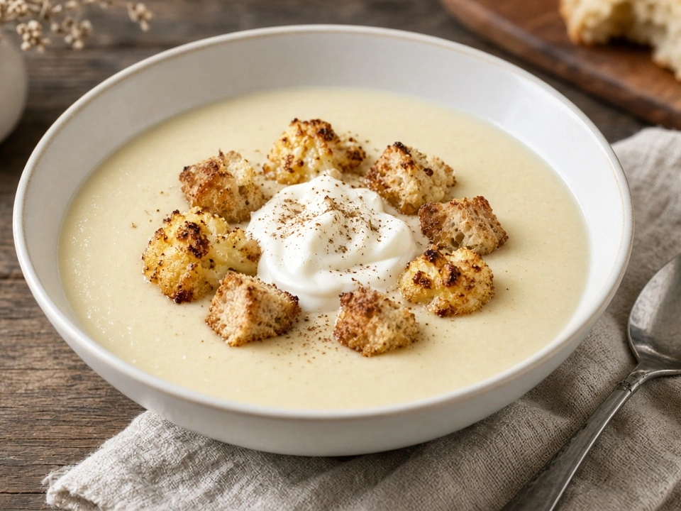 Velouté de restes de chou-fleur anti-gaspillage Velouté de restes de chou-fleur anti-gaspillage
