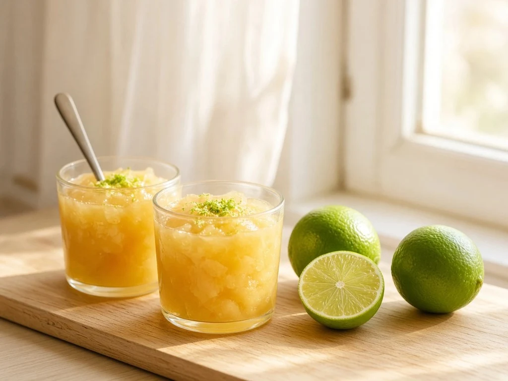 Compote tiédie au parfum de citron vert