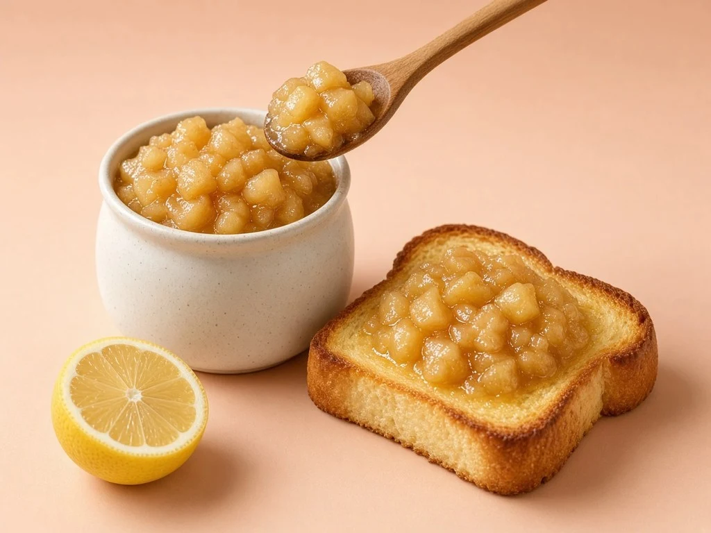 Compotée de pommes aux citrons et beurre