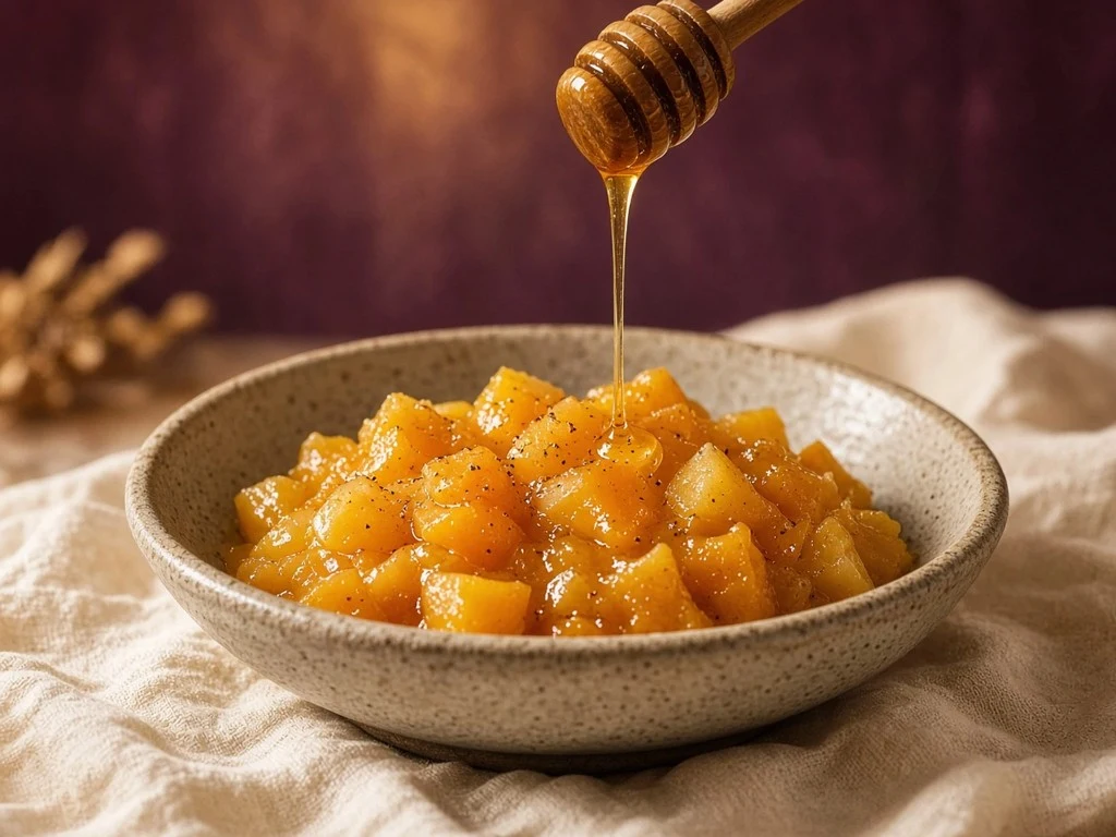 Compotée tiède de butternut au miel