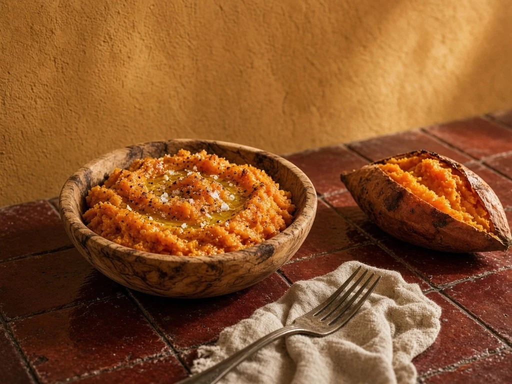 Écrasé rustique de patate douce
