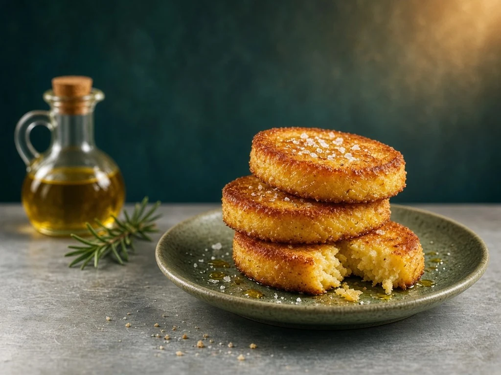 Galettes croustillantes de polenta