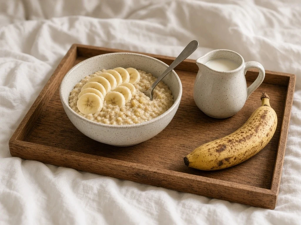 Porridge express à la banane mûre