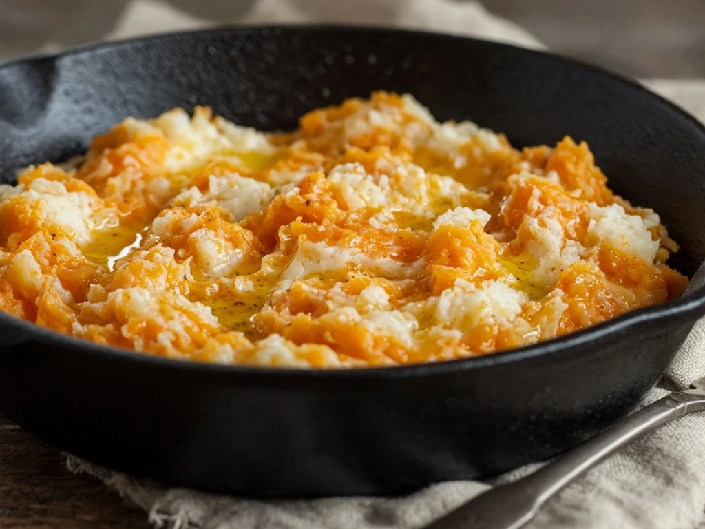 Purée rustique écrasée à la fourchette