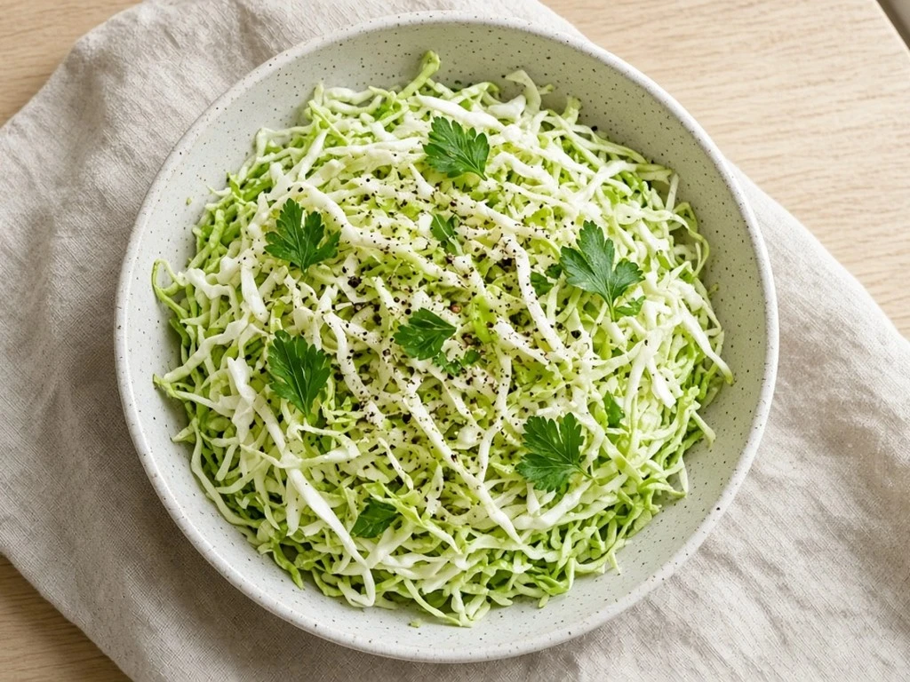 Salade de chou croquante à l'huile