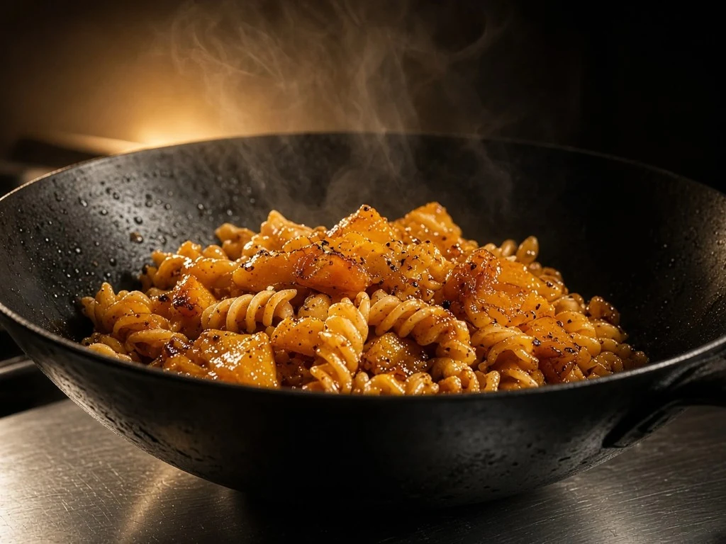 Torsades sautées au chutney de mangue