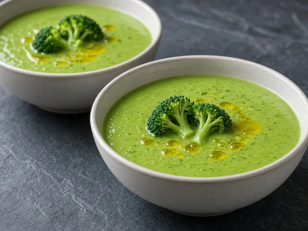 Velouté express de brocoli au riz lié