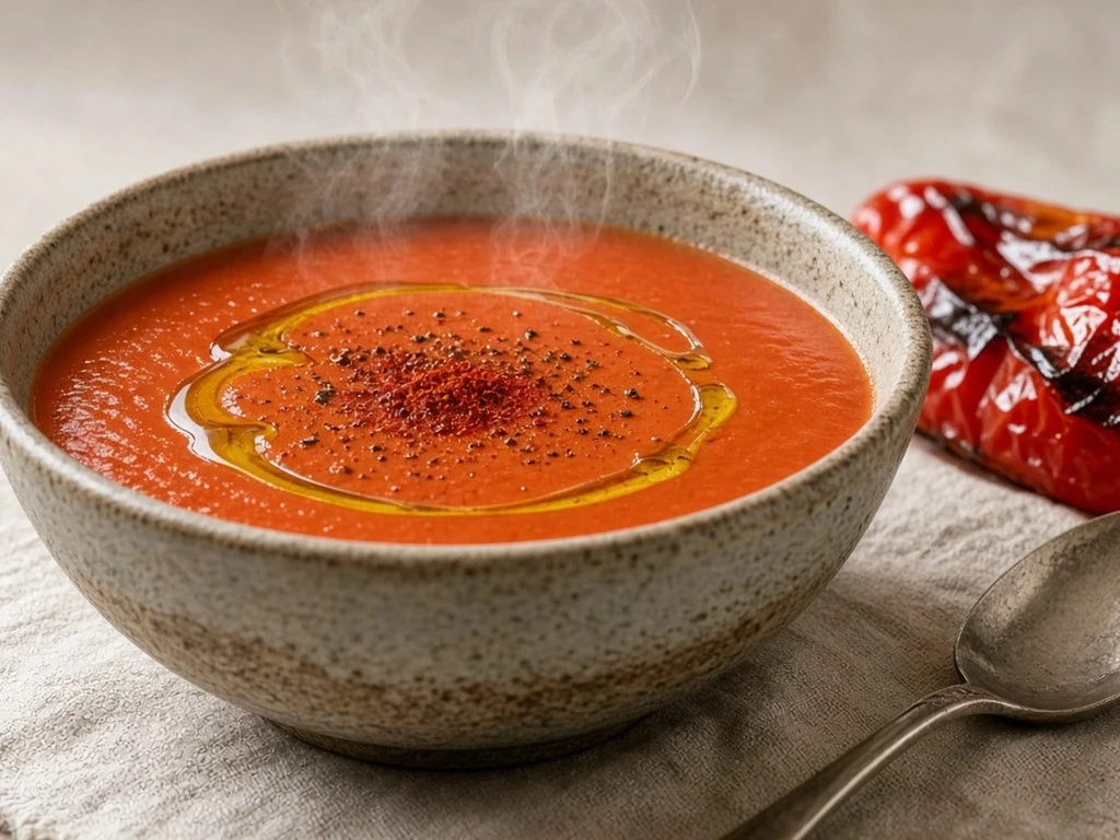 Velouté express de piperade aux épices