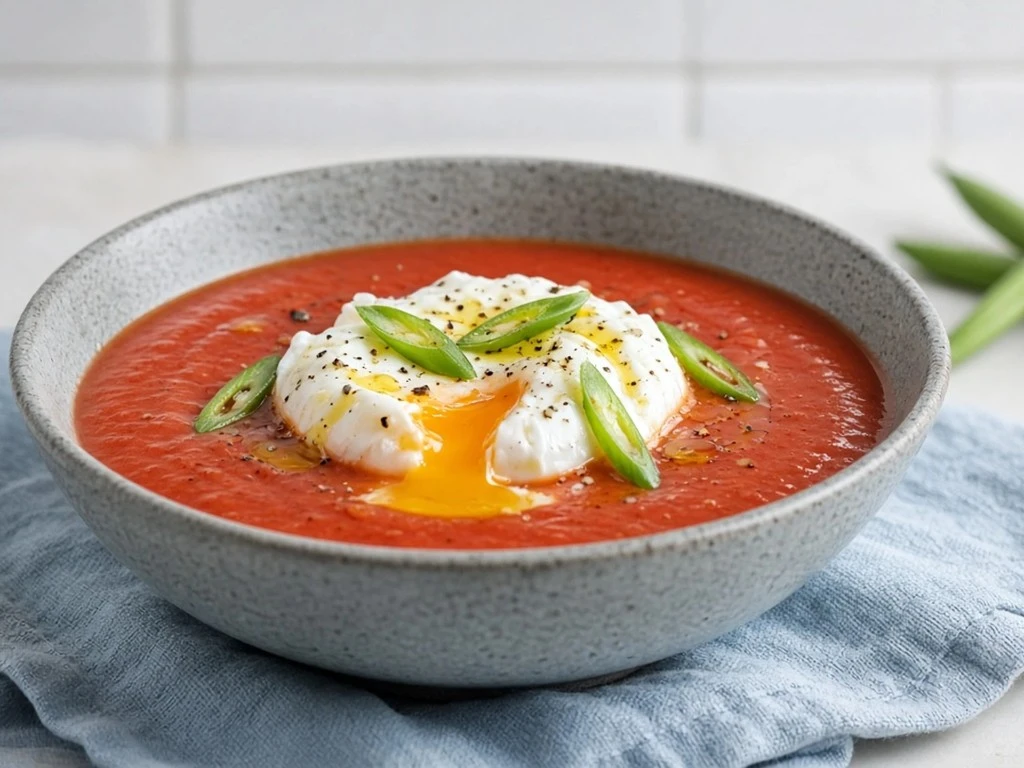 Velouté express de tomates aux haricots